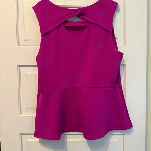 Worthington Fuchsia Sleeveless Blouse - Picture 2 of 3
